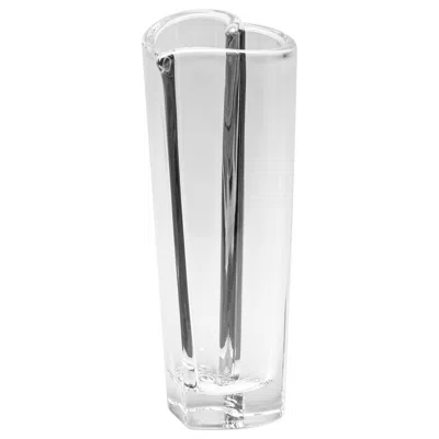 Pre-owned Orrefors Heart Bud Vase In Transparent