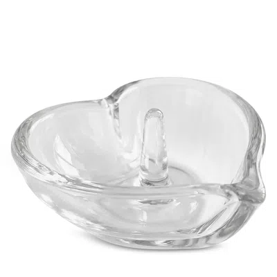 Orrefors Heart Ring Holder In Transparent