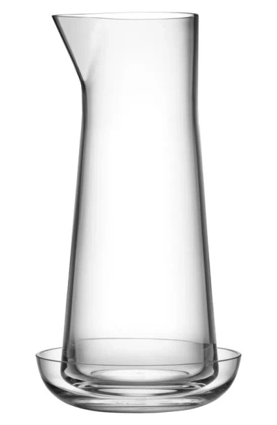 ORREFORS ORREFORS INFORMAL CARAFE WITH CATCH BOWL
