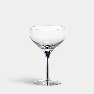 Orrefors Intermezzo 12 Oz. Glass Coupe In Blue;clear