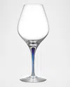 Orrefors Intermezzo Wine Balance Glass In Clear/blue