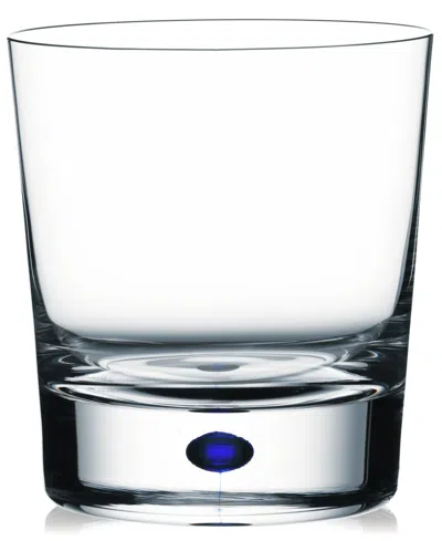 ORREFORS INTERMEZZO BLUE DOUBLE OLD FASHIONED GLASS