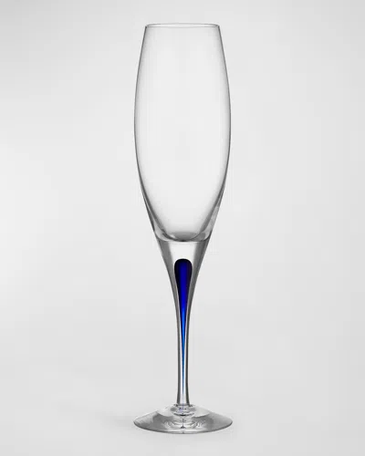 Orrefors Intermezzo Blue Flute, 7 Oz. In Transparent