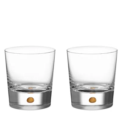 Orrefors Intermezzo Gold Old Fashion Glass, Set Of 2 - Exclusive In Clear