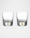 Orrefors Intermezzo Dof Stemware Set Of 2 In Gold