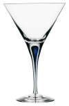 Orrefors Intermezzo Blue Martini In Clear/blue