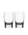 Orrefors Intermezzo Satin Small Tumbler/juice Pair In Clear