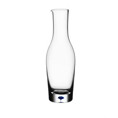 Orrefors Intermezzo Wine Pitcher In Blue,clear