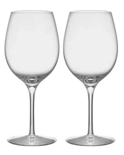 Orrefors Large Merlot Wine Glass 2-pack In Transparent