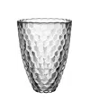 Orrefors Large Raspberry Vase In Clear