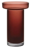 Orrefors Limelight Tall Vase In Brown