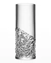 Orrefors Carat Lower Cut Crystal Vase In Clear