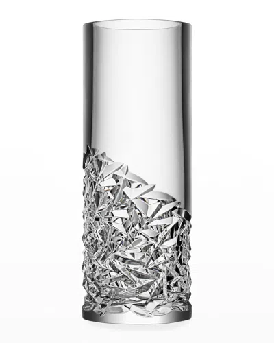 Orrefors Lower Cut Carat Vase In Clear