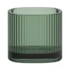 Orrefors Magica Super Circle Medium Glass Votive Holder In Green