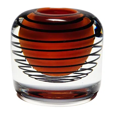 Pre-owned Orrefors Massive Expo Vase By Olle Alberius For , Sweden, 1973 In Brown