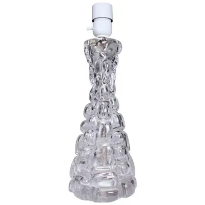 Pre-owned Orrefors Mid-century Modern Crystal Table Lamp By Carl Fagerlund, Sweden In Transparent