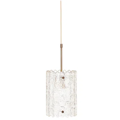 Pre-owned Orrefors Mid-century Modern Pendant Lightin Cristal By Carl Fagerlund In Transparent