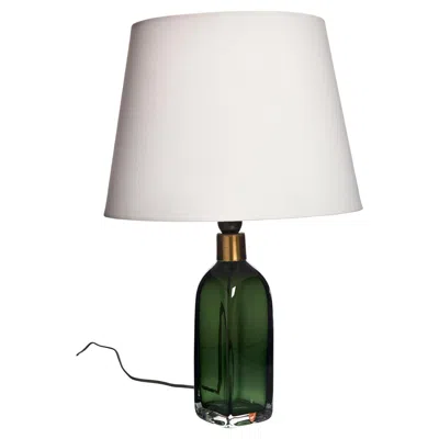 Pre-owned Orrefors Mid-century Modern Table Lamp By Carl Fagerlund For , Sweden In Transparent