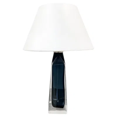 Pre-owned Orrefors Mid-century Modern Table Lamp By Carl Fagerlund, , Sweden In Transparent