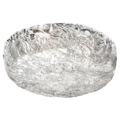 Pre-owned Orrefors Mid-century Modernist Glass Flush Mount By Carl Fagerlund For  In Transparent