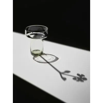 Orrefors Midsummer Vase Bird's-foot Trefoil Mini In Smoke Clear