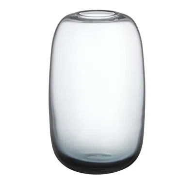 Orrefors Midsummer Vase Oxeye Daisy Mini In Blue