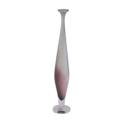 Pre-owned Orrefors Nils Landberg Tall Expo Tulip Vase,  Glassworks, Circa 1950s In Transparent