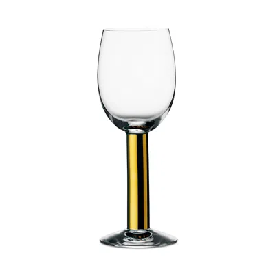 Orrefors Nobel Wine/beer Glass In Gold