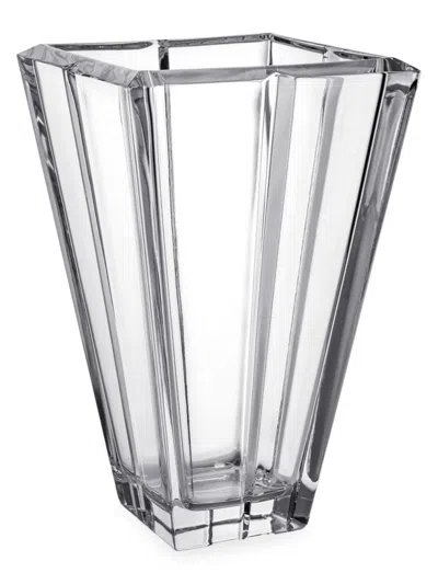 Orrefors Plaza Small Glass Vase In Metallic