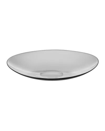 Orrefors Pond X-large Glass Dish In Black