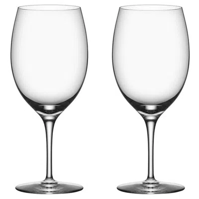 Pre-owned Orrefors Premier Cabernet 2-pack In Gray