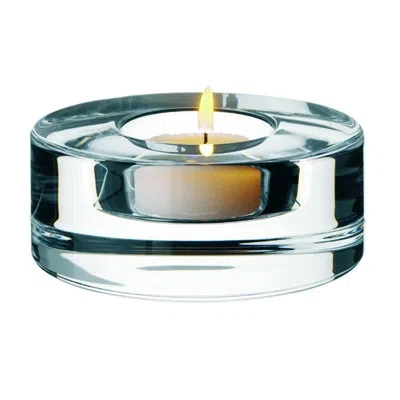 Orrefors Puck Crystal Votive In Clear;clear