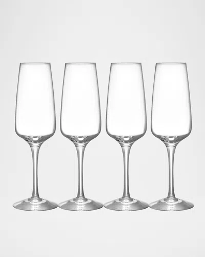 Orrefors Pulse Champagne Flutes, Set Of 4