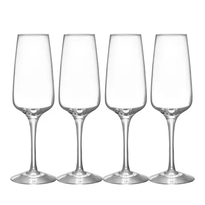 Orrefors Pulse Champagne Flutes, Set Of 4 In Clear