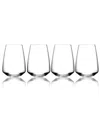 Orrefors Pulse Set Of 4 Stemless Wine Glasses In No Color