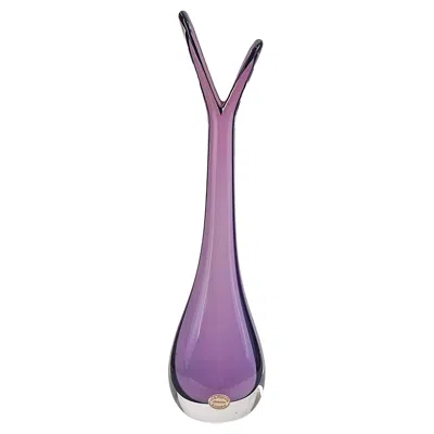 Pre-owned Orrefors Purple Sommerso Glass Vase, Mid-century Scandinavian Style