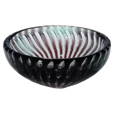 Pre-owned Orrefors Rare Ariel Bowl By Edvin Oehrstroem For , Sweden 1953 In Black