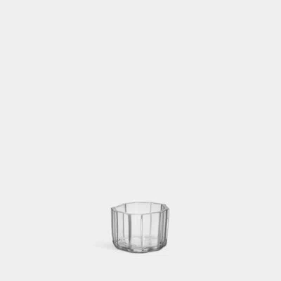 Orrefors Reed Crystal Glass Tabletop Votive Holder In Clear