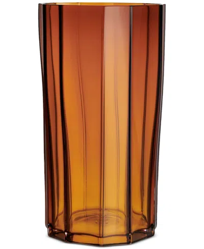 ORREFORS REED CRYSTAL HURRICANE LAMP, LARGE
