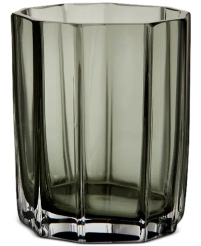 ORREFORS REED CRYSTAL VOTIVE HOLDER, MEDIUM