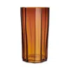 Orrefors Reed Hurricane Lamp Candle Holder In Brown