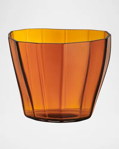 Orrefors Reed Low Glass Vase