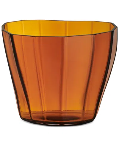Orrefors Reed Low Vase