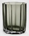 Orrefors Reed Medium Votive In Moss Green