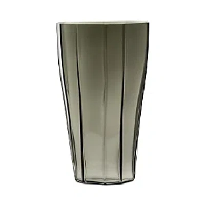 Orrefors Reed Moss Green Large Vase, 11.6"