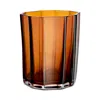 Orrefors Reed Crystal Votive Holder, Medium In Orange