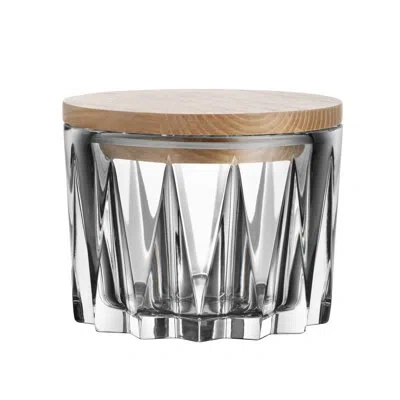 Orrefors Sarek Crystal Scandinavian Decorative Bowl In Clear