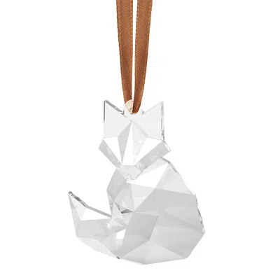 Orrefors Scandinavian Forest Ornament - Fox In Brown