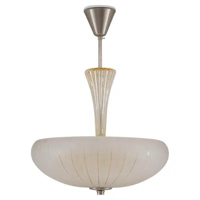 Pre-owned Orrefors Scandinavian Glass Pendant By , Sweden In Transparent