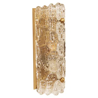 Pre-owned Orrefors Sconce By Carl Fagerlund For  In Brown